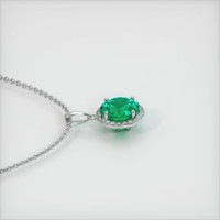 Emerald Pendant 0.60 Ct., 18K White Gold Preview