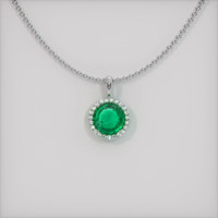Emerald Pendant 1.08 Ct. 18K White Gold Preview