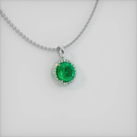 Emerald Pendant 1.08 Ct. 18K White Gold Preview