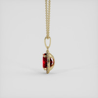1.64 Ct. Ruby Pendant, 14K Yellow Gold 3