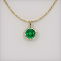 Emerald Pendant 1.55 Ct. 18K Yellow Gold Preview