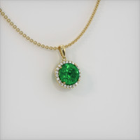 Emerald Pendant 1.55 Ct. 18K Yellow Gold Preview