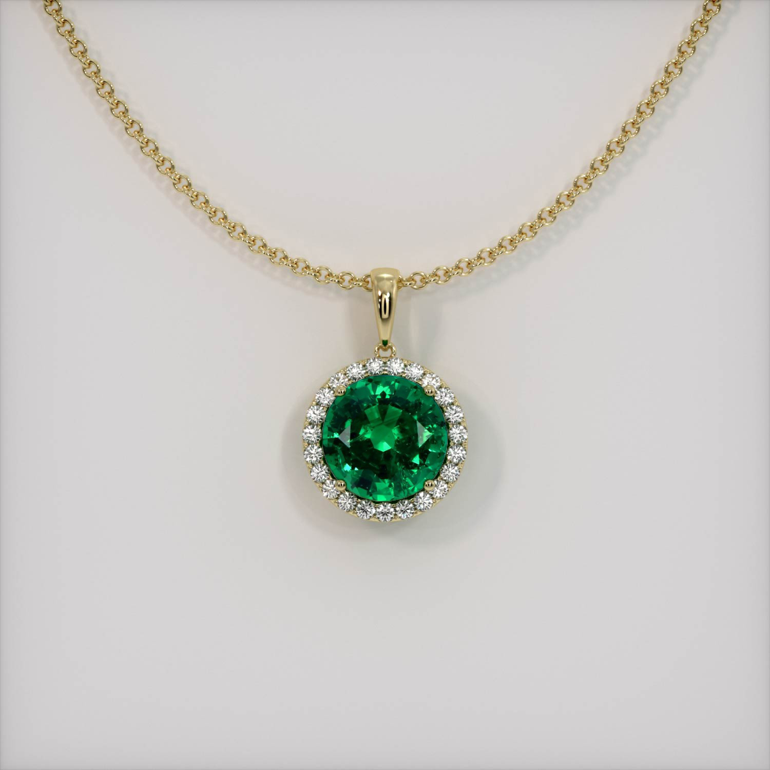 natural emerald necklace