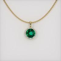 Emerald Pendant 1.23 Ct. 18K Yellow Gold Preview