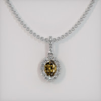 1.15 Ct. Gemstone Pendant, Platinum 950 1