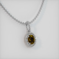 1.15 Ct. Gemstone Pendant, Platinum 950 2