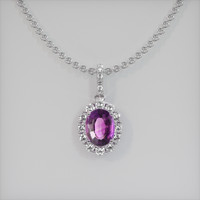 1.47 Ct. Gemstone Pendant, Platinum 950 1