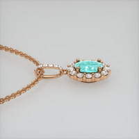 1.82 Ct. Gemstone Pendant, 14K Rose Gold 3