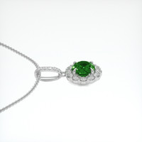 0.86 Ct. Gemstone Pendant, 14K White Gold 3