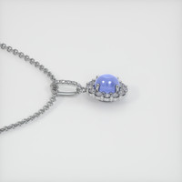 17.26 Ct. Blue Sapphire Pendant, 14K White Gold 3