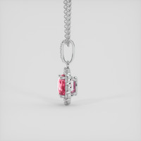 2.02 Ct. Padparadscha Sapphire Pendant, 14K White Gold 3