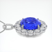 69.35 Ct. Blue Sapphire Pendant, 18K White Gold 3
