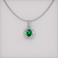 Emerald Pendant 0.98 Ct. 18K White Gold Preview