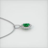 Emerald Pendant 0.98 Ct. 18K White Gold Preview