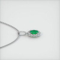 Emerald Pendant 0.65 Ct., 18K White Gold Preview