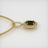 1.15 Ct. Gemstone Pendant, 14K Yellow Gold 3