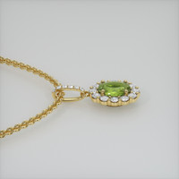 2.25 Ct. Gemstone Pendant, 14K Yellow Gold 3