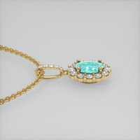 1.82 Ct. Gemstone Pendant, 14K Yellow Gold 3