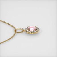 3.37 Ct. Sapphire Pendant, 14K Yellow Gold 3