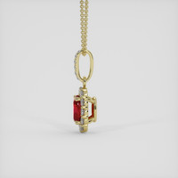 1.11 Ct. Ruby Pendant, 14K Yellow Gold 3