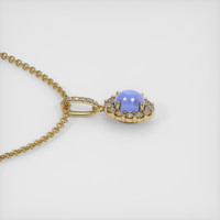 17.26 Ct. Blue Sapphire Pendant, 14K Yellow Gold 3