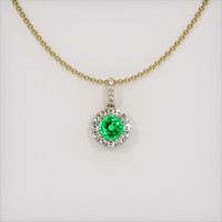 Emerald Pendant 1.05 Ct., 18K Yellow Gold Preview