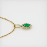 Emerald Pendant 0.65 Ct. 18K Yellow Gold Preview