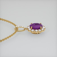 1.47 Ct. Gemstone Pendant, 18K Yellow Gold 3