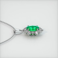 1.21 Ct. Emerald Pendant, Platinum 950 3