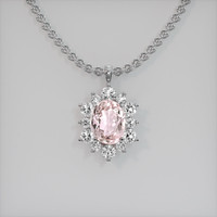 3.10 Ct. Gemstone Pendant, Platinum 950 1