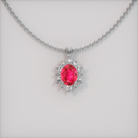 2.36 Ct. Ruby Pendant, Platinum 950 1