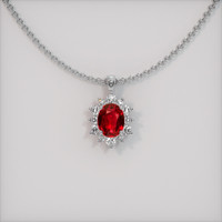 2.27 Ct. Ruby Pendant, Platinum 950 1