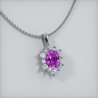 2.55 Ct. Sapphire Pendant, Platinum 950 2