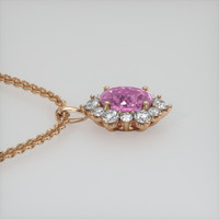 2.16 Ct. Gemstone Pendant, 14K Rose Gold 3