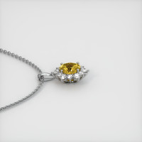 1.36 Ct. Sapphire Pendant, 14K White Gold 3