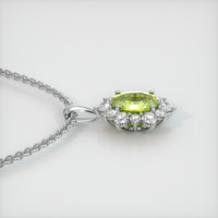 1.55 Ct. Gemstone Pendant, 14K White Gold 3