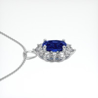 1.65 Ct. Blue Sapphire Pendant, 14K White Gold 3