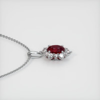 1.88 Ct. Ruby Pendant, 14K White Gold 3