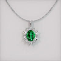 Emerald Pendant 1.16 Ct. 18K White Gold Preview