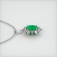 Emerald Pendant 0.65 Ct., 18K White Gold Preview