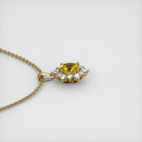 1.36 Ct. Sapphire Pendant, 14K Yellow Gold 3