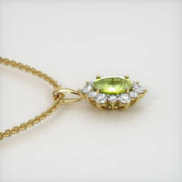 1.55 Ct. Gemstone Pendant, 14K Yellow Gold 3