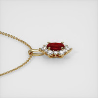 1.54 Ct. Ruby Pendant, 14K Yellow Gold 3