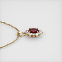 2.04 Ct. Ruby Pendant, 14K Yellow Gold 3