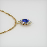 2.47 Ct. Sapphire Pendant, 18K Yellow Gold 3