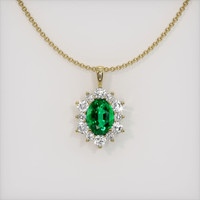 Emerald Pendant 1.16 Ct., 18K Yellow Gold Preview