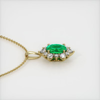 Emerald Pendant 0.65 Ct., 18K Yellow Gold Preview