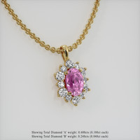 2.16 Ct. Gemstone Pendant, 18K Yellow Gold 2