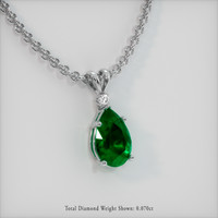 4.70 Ct. Emerald Pendant, Platinum 950 2