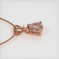 0.79 Ct. Pink Sapphire Pendant, 14K Rose Gold 3